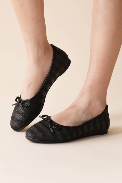 Kadın Düz Hasır Babet Giorna 