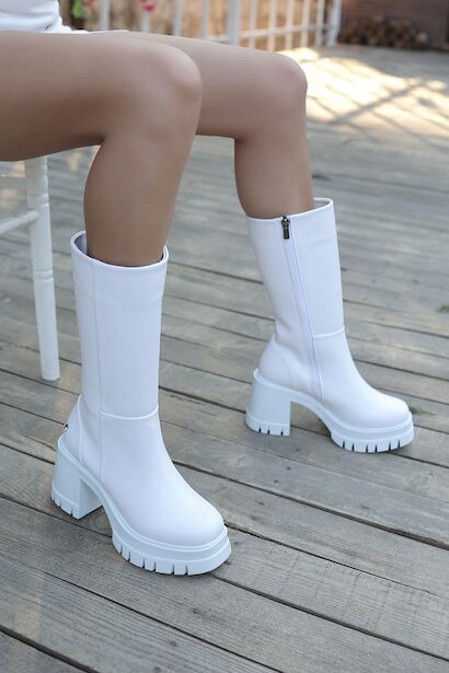 Kadın Tasarım Topuklu Kısa Çizme Fericia 