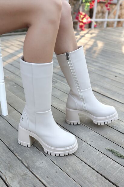 Kadın Tasarım Topuklu Kısa Çizme Fericia 