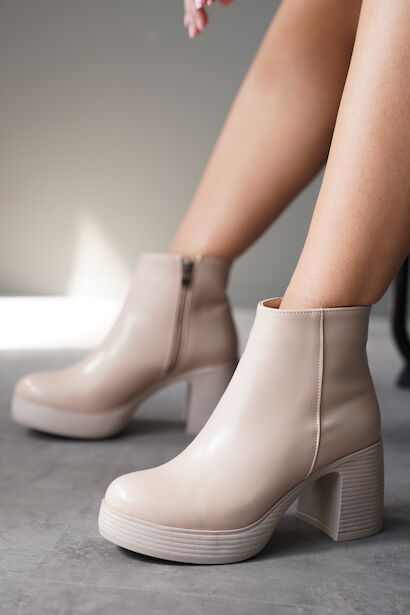 Kadın Kısa Topuklu Platform Bot Gona 
