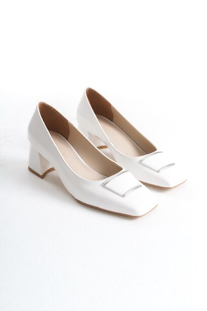 Kadın Kare Tokalı Kısa Topuklu Ayakkabı Missia 