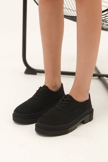 Kadın Bağcıklı Tasarım Loafer Konie 