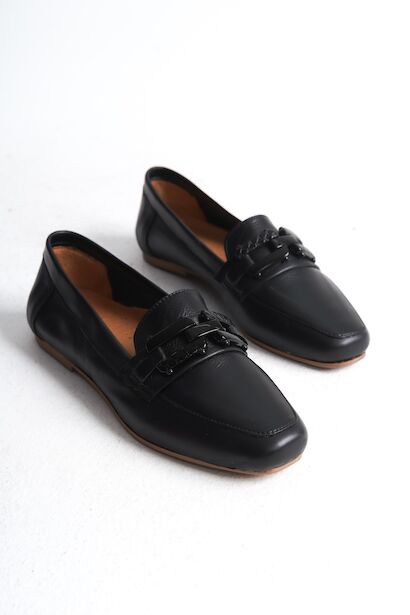 Kadın Tokalı Hakiki Deri Babet Roina