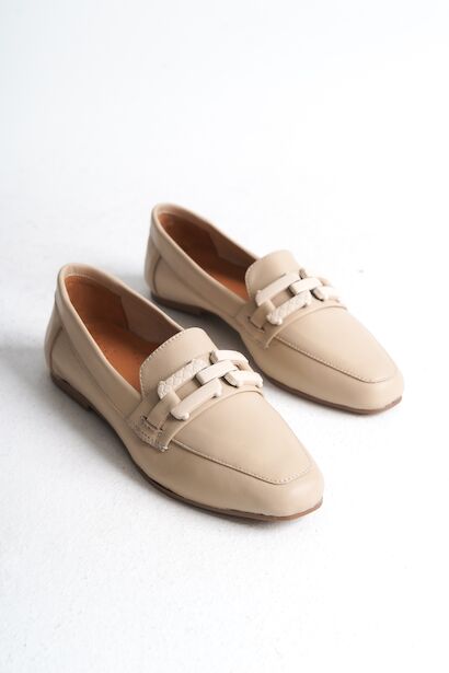 Kadın Tokalı Hakiki Deri Babet Roina