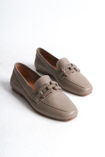 Kadın Tokalı Hakiki Deri Babet Roina 