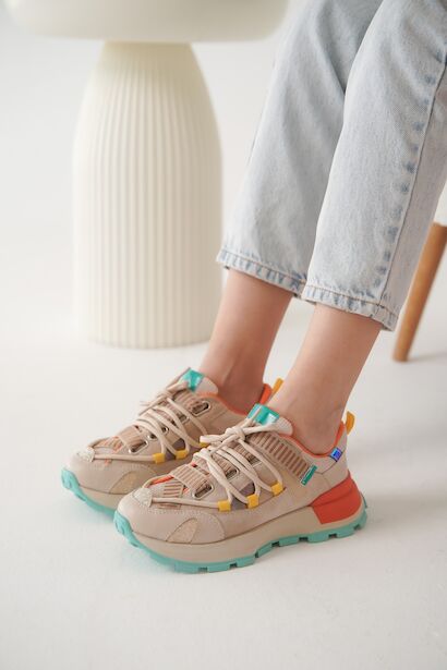 Kadın Tasarım Taban Renkli Sneaker Snena 