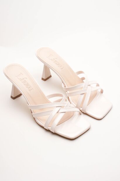 Kadın Bantlı Tasarım Topuklu Terlik Core 