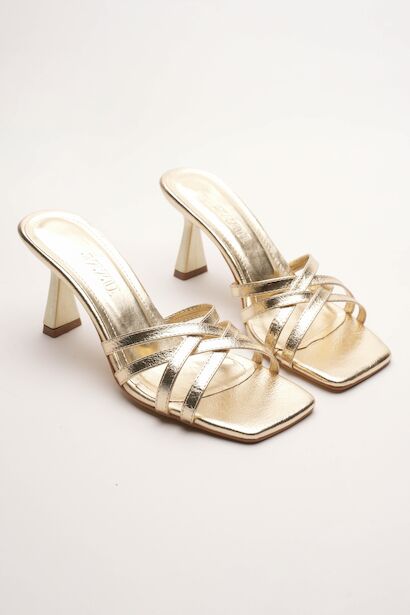 Kadın Bantlı Tasarım Topuklu Terlik Core 