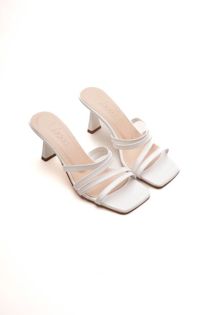 Kadın Küt Butun Tasarım Topuklu Terlik Prana