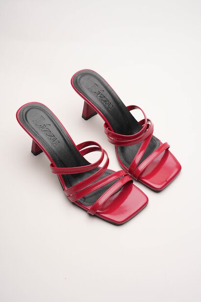 Kadın Küt Butun Tasarım Topuklu Terlik Prana