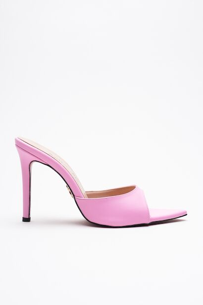 Kadın Sivri Burun İnce Topuklu Terlik Sona 