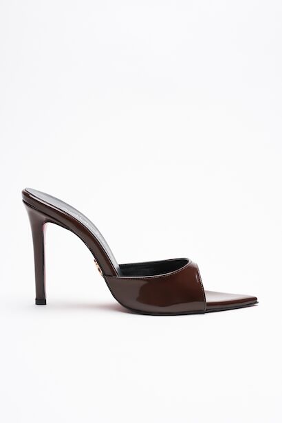 Kadın Sivri Burun İnce Topuklu Terlik Sona 