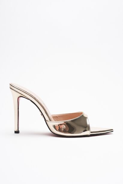 Kadın Sivri Burun İnce Topuklu Terlik Sona 