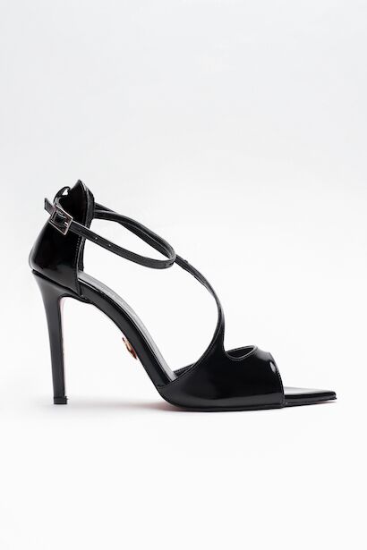 Kadın Çapraz Bantlı İnce Topuklu Ayakkabı Yelar 