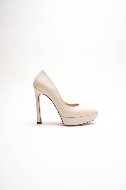 Kadın Baretli Platform Topuklu Ayakkabı Siena  Bej