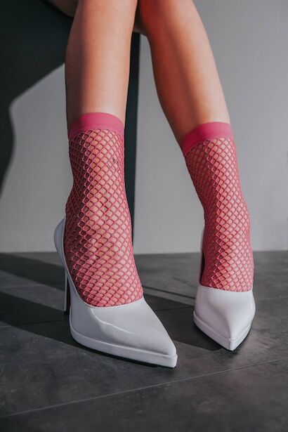 Kadın İnce Topuklu Platform Terlik Nicola  Beyaz Rugan  4