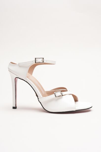 Kadın Çift Bantlı Tasarım Topuklu Ayakkabı Liona 