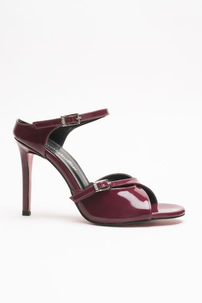 Kadın Çift Bantlı Tasarım Topuklu Ayakkabı Liona 