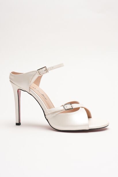 Kadın Çift Bantlı Tasarım Topuklu Ayakkabı Liona 