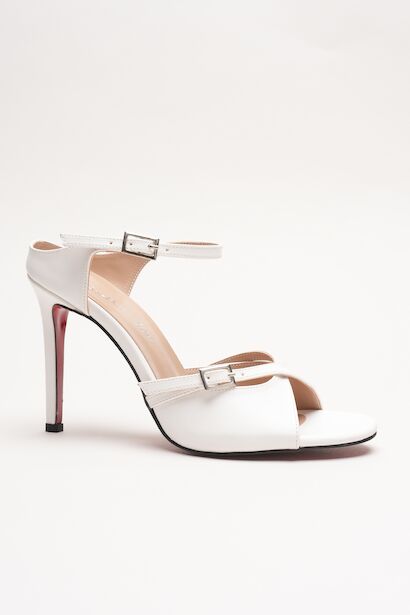 Kadın Çift Bantlı Tasarım Topuklu Ayakkabı Liona 