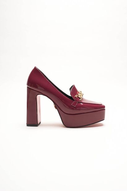 Kadın Platform Tasarım Toka Detaylı Orta Topuklu Ayakkabı Vanera 