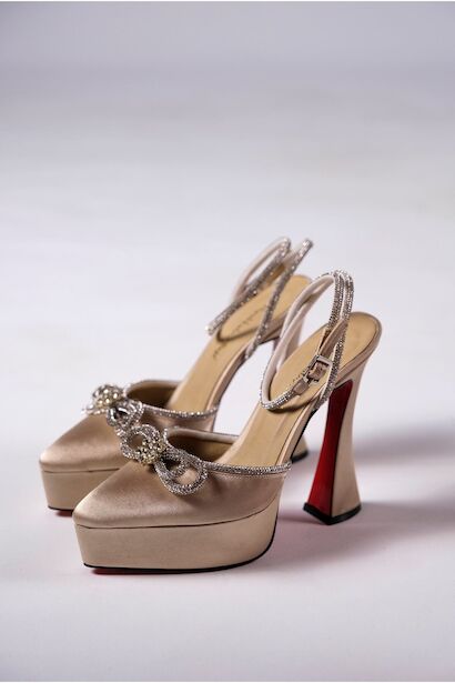 Kadın Özel Tasarım Orta Topuklu Topuklu Ayakkabı Fallon 