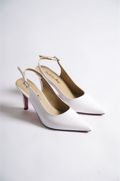 Kadın Arkası Açık Kısa Topuklu Ayakkabı Nelly 