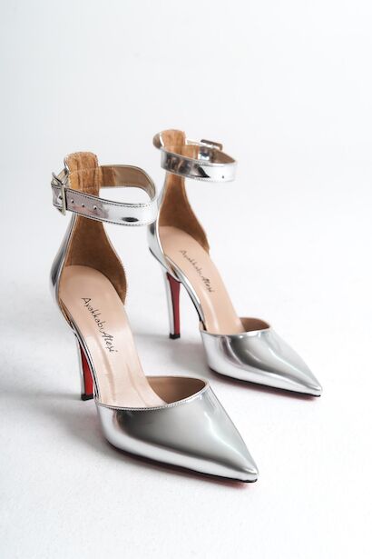 Kadın Sivri Burun İnce Topuklu Ayakkabı Sage 