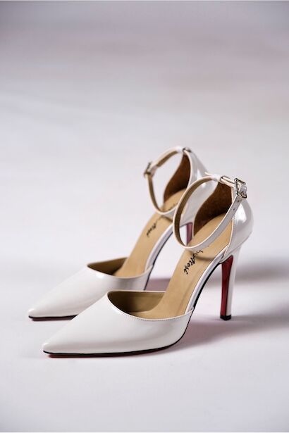 Kadın İnce Topuklu Baretli Tasarım Ayakkabı Stiletto Noppa 