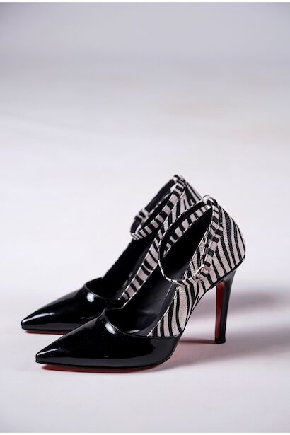 Kadın İnce Topuklu Baretli Ayakkabı Stiletto Calit 