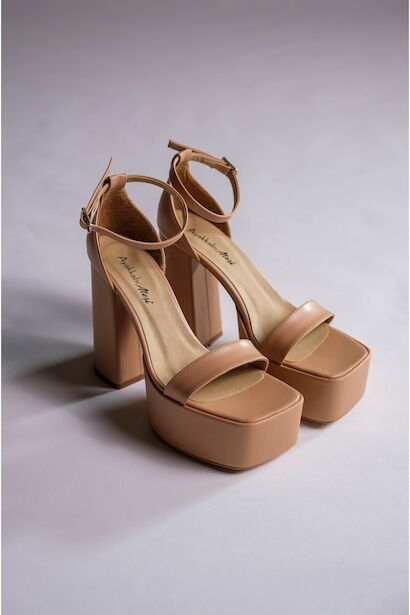 Kadın Tasarım Platform Yüksek Topuklu Ayakkabı Yolanda 