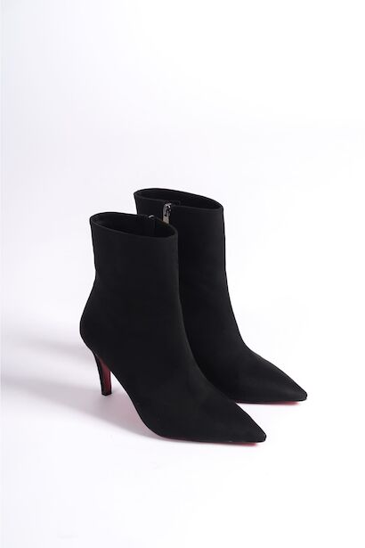 Kadın Kısa Topuklu Sivri Burun Bot Deco 