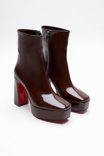 Kadın Platform Topuklu Bot Vito  Kahverengi